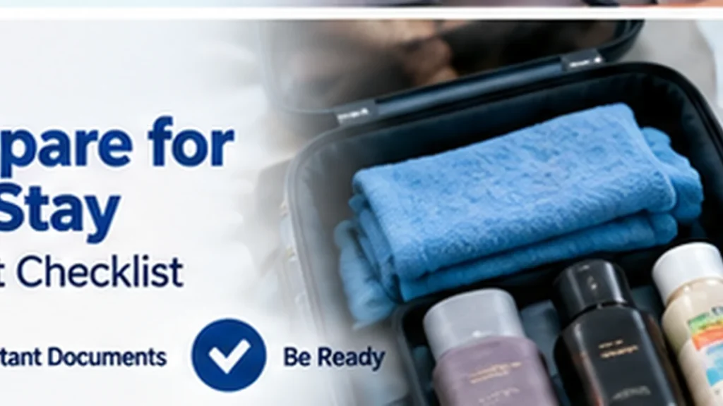 Packed personal items prepared for a planned hospital stay