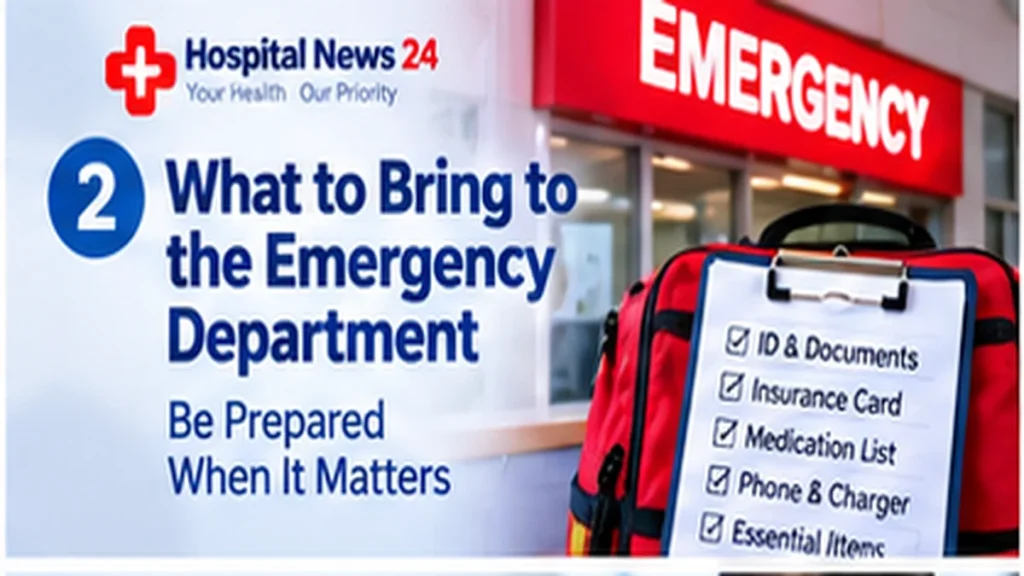 What to Bring to the Emergency Department: A Practical Checklist
